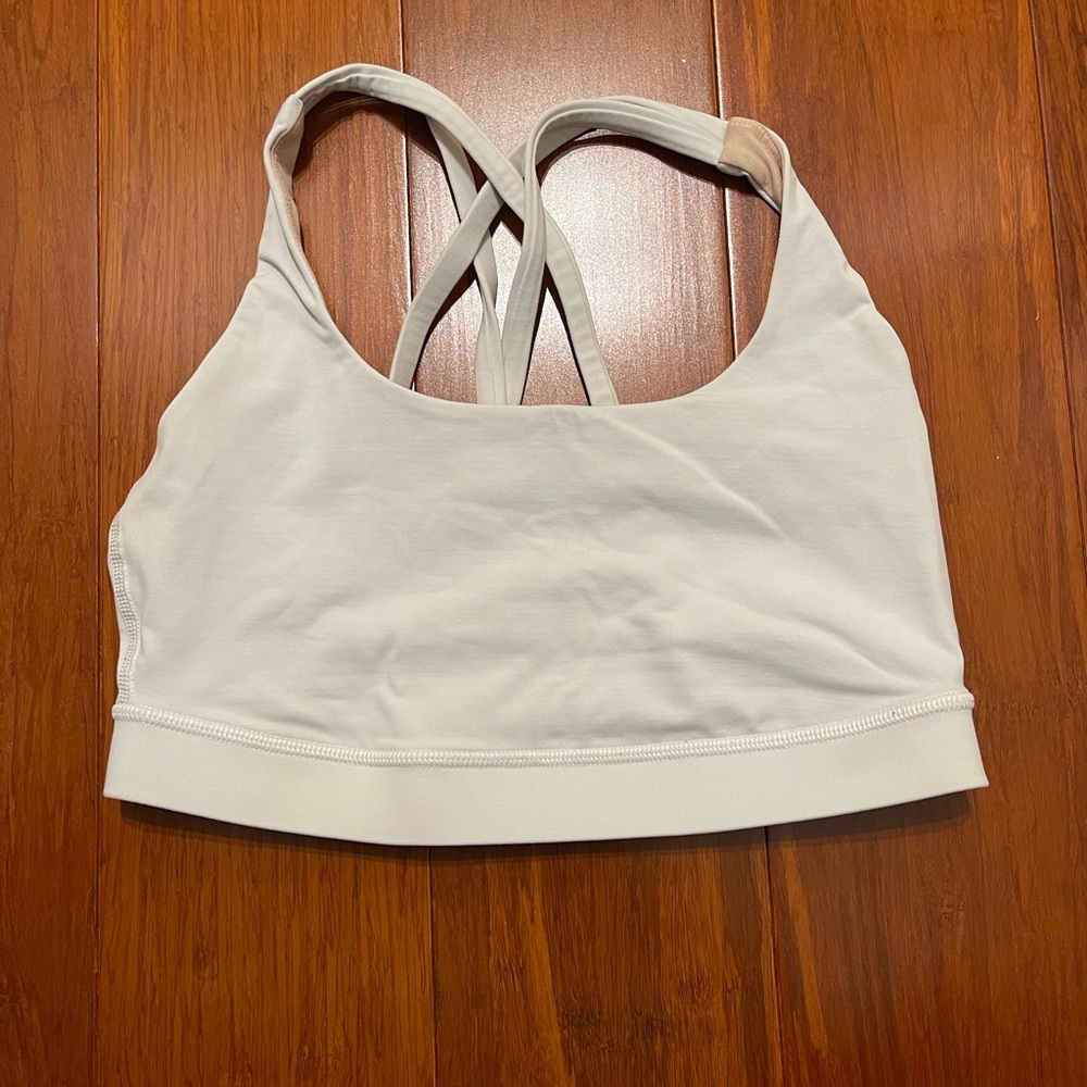 White Lululemon eagerly bra
